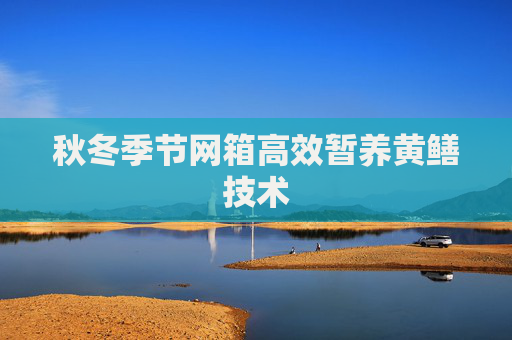 秋冬季节网箱高效暂养黄鳝技术