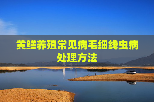黄鳝养殖常见病毛细线虫病处理方法