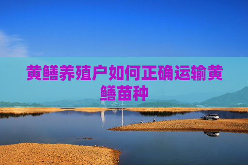 黄鳝养殖户如何正确运输黄鳝苗种