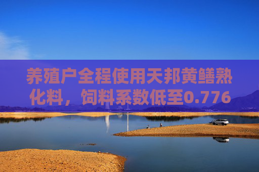 养殖户全程使用天邦黄鳝熟化料，饲料系数低至0.776