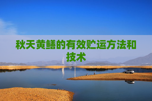 秋天黄鳝的有效贮运方法和技术