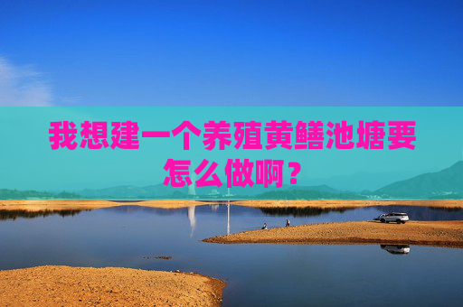 我想建一个养殖黄鳝池塘要怎么做啊？