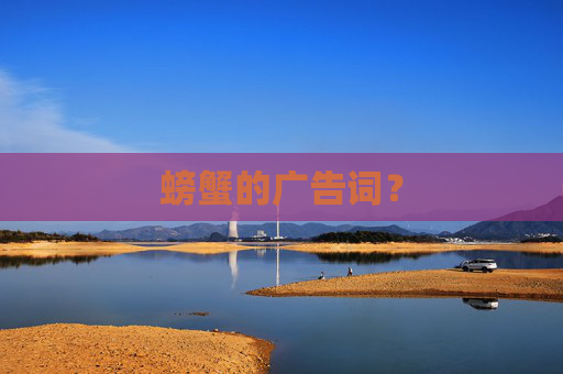 螃蟹的广告词？