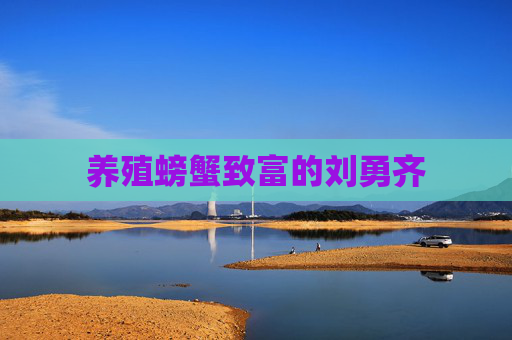 养殖螃蟹致富的刘勇齐
