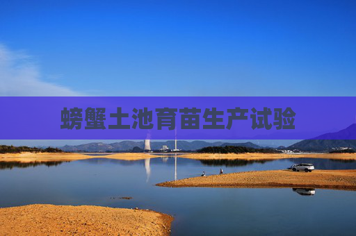 螃蟹土池育苗生产试验