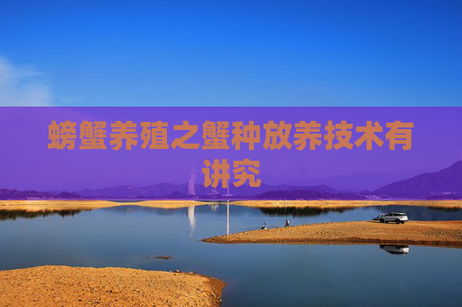 螃蟹养殖之蟹种放养技术有讲究