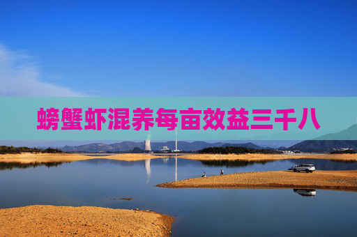 螃蟹虾混养每亩效益三千八