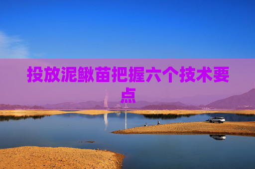 投放泥鳅苗把握六个技术要点