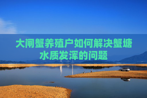 大闸蟹养殖户如何解决蟹塘水质发浑的问题