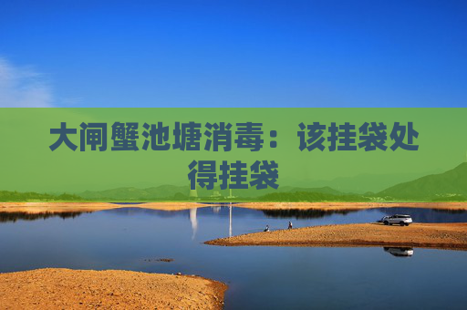 大闸蟹池塘消毒：该挂袋处得挂袋
