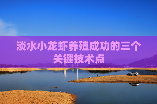 淡水小龙虾养殖成功的三个关键技术点 淡水小龙虾养殖成功的三个关键技术点
