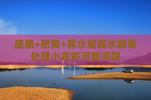 底康+肥爽+养水宝调水解毒处理小龙虾河蟹问题