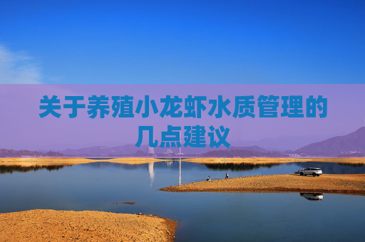 关于养殖小龙虾水质管理的几点建议 关于养殖小龙虾水质管理的几点建议
