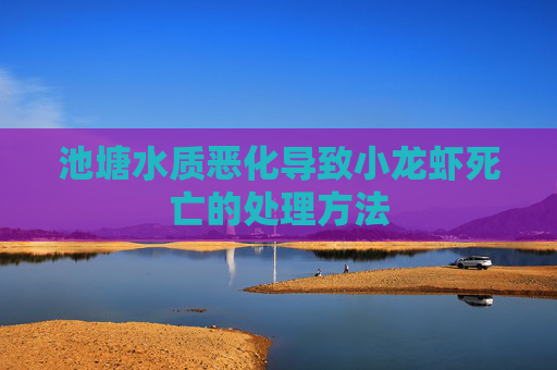 池塘水质恶化导致小龙虾死亡的处理方法