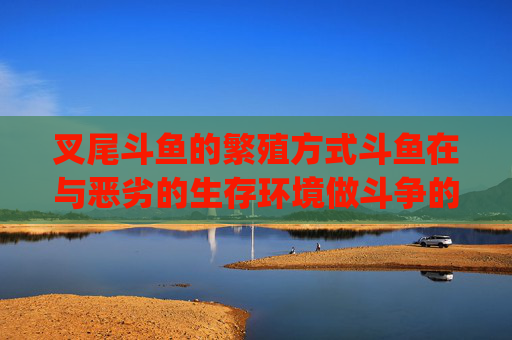 叉尾斗鱼的繁殖方式斗鱼在与恶劣的生存环境做斗争的过程中，形成了自己独特的延续种族的方式，一般分为两种类型：泡沫筑巢的繁殖方式和口中孵化的方式。繁殖缸的准备：在繁殖前要提前准备好繁殖缸，以30cm×10cm×15cm左右的玻璃缸为宜，在底层铺入一层干净的矽砂，并密密植入牛毛颤、鹿角苔、莫丝、小香菇等水草，以便刚开始交配时为胆怯的雌鱼提供躲避的场所。将曝气处理过的水加入繁殖缸中，保持水温26～27℃，pH值6.8～7。泡沫筑巢：属于这种繁殖方式的有泰国斗鱼、盖斑斗鱼、中国斗鱼 等。一般斗鱼在4～8月