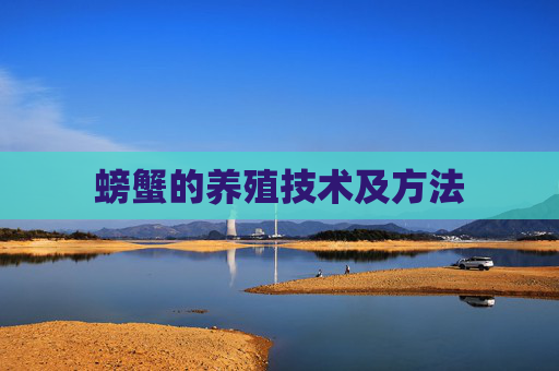 螃蟹的养殖技术及方法