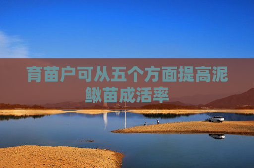 育苗户可从五个方面提高泥鳅苗成活率