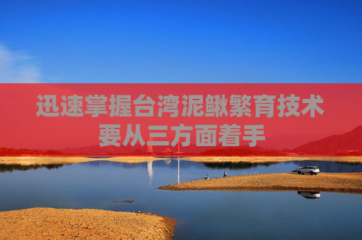 迅速掌握台湾泥鳅繁育技术要从三方面着手